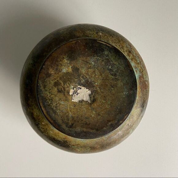 Vintage Metal Brass Lota Pot Vase - Picture 4 of 9